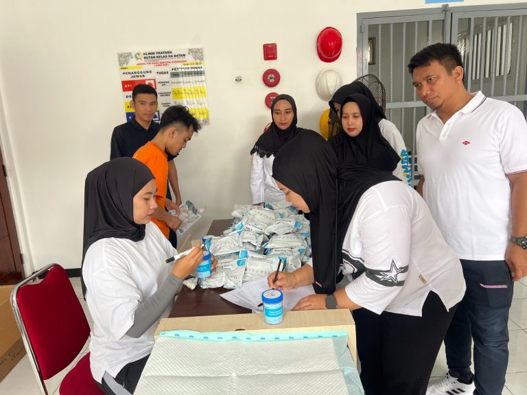 Rutan Kelas IIA Batam Laksanakan Tes Urine, Dukung Penuh Program P4GN dan program Aksi Kemenimipas