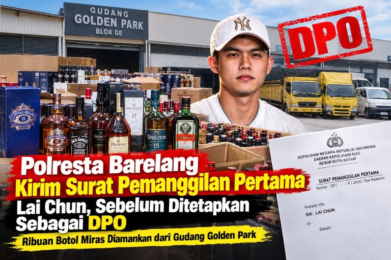 Polresta Barelang Kirim Surat Pemanggilan Pertama Lai Chun, Sebelum Ditetapkan Sebagai DPO